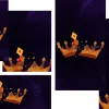 1 kings Gold crowns with red jewels against a dark purple background, symbolizing kingship and biblical themes from 1 Kings.
