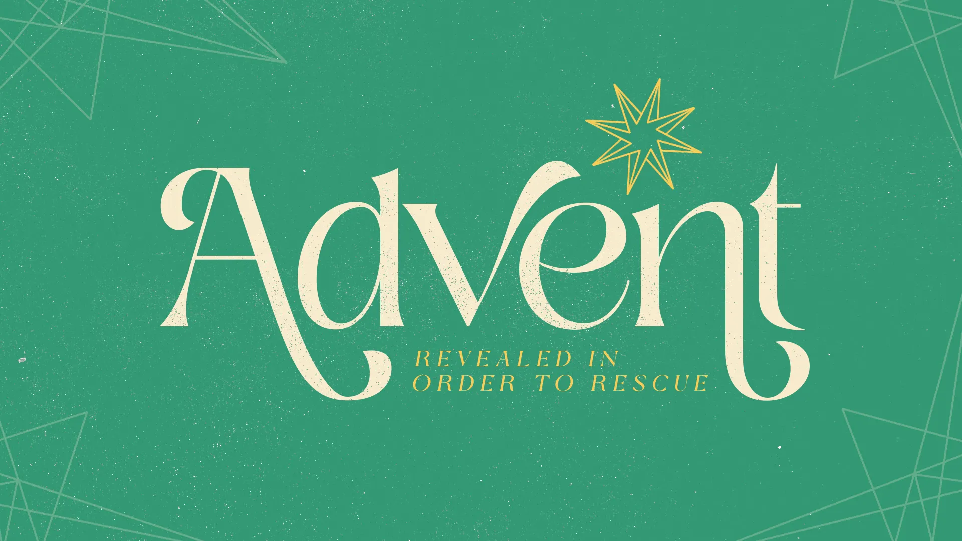 Advent theme highlighted with a star, emphasizing hope and preparation for the coming of Christ.
