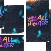 coffee talks High School All Nighter event announcement with vibrant colors and a dark background, inviting youth for fellowship and fun.