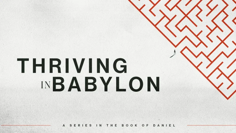 "Thriving in Babylon: navigating faith and resilience through life's challenges, inspired by the Book of Daniel."