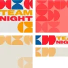 holy week schedule Colorful geometric patterns with bold text reading "TEAM NIGHT," symbolizing community and fellowship in church activities.