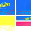 park days Bright, colorful graphic announcing a youth event with roller coaster imagery, symbolizing fun and community in faith.