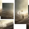 to the cross A figure carrying a cross walks through a misty landscape, symbolizing faith and the journey to the cross.