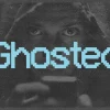 5934 ghosted hd title slide Eyes peering from a shadow, with the word "Ghosted" in bright blue, symbolizing spiritual connection and community challenges.