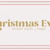 6062 - Christmas Eve HD Title Slide "Christmas Eve celebration details adorned with festive greenery, inviting community worship and reflection."