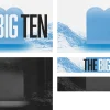 the big ten Ten Commandments depicted against a mountainous backdrop, emphasizing faith and biblical teachings in a modern design.