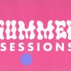 6236 - Summer Sessions - HD Title Slide Embrace the warmth and fun of the season with this 'Summer Sessions' church graphic. Its playful, type-driven design is bursting with the laid-back vibes of summer, ideal for promoting seasonal church groups or events.