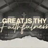 6241 - Great Is Thy Faithfulness - HD Title Slide This church media design is a harmonious blend of tradition and contemporary style, perfectly suited for messages about steadfastness in faith and the enduring nature of spiritual commitment.