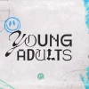 6350 - Young Adults - HD Title Slide Inject a dose of youthful energy into your church media with this dynamic Young Adults graphic, perfect for engaging and connecting with the vibrant young adult community in your congregation.