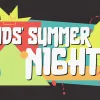 kid's conference beyond Colorful graphic promoting "Kids' Summer Nights," featuring playful shapes and a hand gesture symbolizing prayer and community.