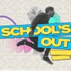 6483 - School's Out - HD Title Slide Celebrate the end of the school year with this vibrant "School's Out" graphic. Featuring playful typography and dynamic elements, it's perfect for capturing the excitement of summer break and promoting your church's youth events.