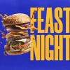 6532 - Feast Night - HD Title Slide This "Feast Night" template features a bold and appetizing design, perfect for promoting church events centered around food and fellowship. The vibrant colors and dynamic imagery create an inviting atmosphere, ideal for gatherings that celebrate community and shared meals.