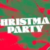 6590 - Christmas Party - HD Title Slide Grunge-style graphic with "Christmas Party" text in white on a red and green abstract background.