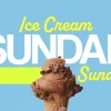 6633 - Ice Cream Sundae Sunday - HD Title Slide Colorful graphic featuring "Ice Cream Sundae Sunday" text with a chocolate ice cream cone against a bright blue and green background.