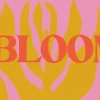 6781 - Bloom - HD Title Slide Modern church media design with retro-style 'Bloom' typography in orange over stylized yellow flame on pink background