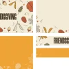 6802 - Friendsgiving Screen Graphics Warm autumn leaves surround "FRIENDSGIVING," celebrating community, gratitude, and fellowship in faith.