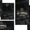 7213 - At The Movies - Social Graphics "Church event 'At the Movies' with ornate design, theater seats, community gathering theme."