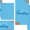 7236 - Back To Church Sunday - Social Graphics Back to Church Sunday in blue with orange accents, promoting community and worship.