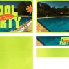 7262 - All Church Pool Party - Screen Graphics All-church pool party flyer featuring a serene poolside setting, promoting community and fellowship.