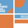7267 - 90 Day Tithing Challenge - Screen Graphics 90 Day Tithing Challenge graphic; blue and orange colors, bar chart symbolizing growth in giving and faith.