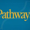 7322 Pathways HD Title Slide Bold text "Pathways" on a blueprint background, symbolizing spiritual journeys and community growth in faith.