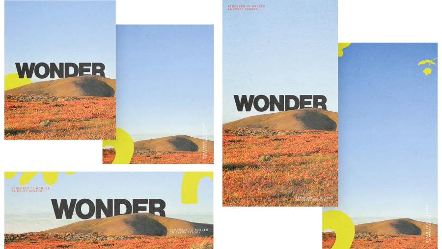 Vibrant hills adorned with wildflowers under a clear sky, inviting reflection and wonder in every season of faith.