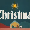 7360 Christmas HD Title Slide Nativity scene with Mary, Joseph, and a lamb under a bright star, symbolizing the joy and hope of Christmas.
