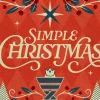 7362 Simple Christmas HD Title Slide Bold text reads "Simple Christmas," surrounded by candles, stars, and festive floral elements, evoking a spirit of joy and community.