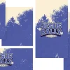 7415 - Jesus Rally Social Graphics "Bold 'Jesus Rally' graphic with a blue and cream background, inviting community for revival and spiritual engagement."