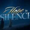 7433 Hope In The Silence HD Title Slide Three figures journeying through a starry night, embodying hope and faith in a serene, silent landscape.