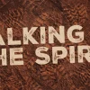 7437 Walking By The Spirit HD Title Slide Walking by the Spirit, emphasizing faith and spiritual journey against a textured, earthy background.