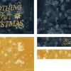 7448 - Nothing But Christmas Screen Graphics "Festive design featuring 'Nothing But Christmas' with gold lettering, stars, and soft holiday textures in blue and gold."