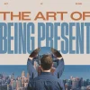 7456 The Art Of Being Present HD Title Slide Emphasizing mindfulness and community, a person gazes at a cityscape, symbolizing presence in faith and service.