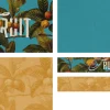 7474 - Fruit Screen Graphics Vibrant design featuring fruit and leaves, symbolizing spiritual growth and community in faith.