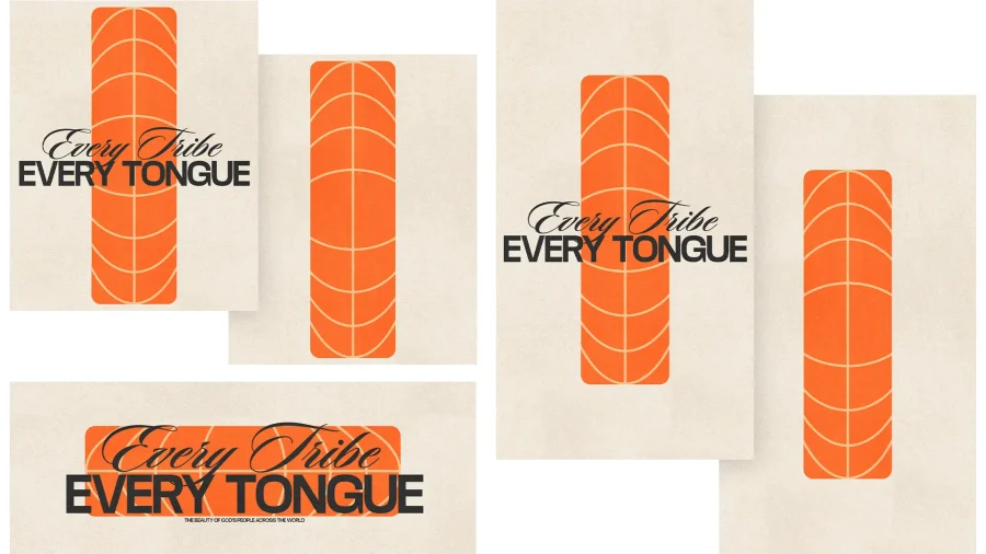 "Every Tribe, Every Tongue" highlighted in bold text, symbolizing unity in faith and global community.