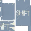 7500 - Shift Social Graphics Blue background with white text reading "SHIFT," symbolizing transformation and spiritual growth in faith and community.