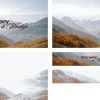 7501 - From Worry To Worship Screen Graphics Autumn mountains transition from worry to worship, symbolizing faith and community in serene landscapes.