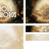 7514 - Famous Last Words Screen Graphics Heavenly clouds with dramatic light, featuring the text "Famous Last Words," evoking themes of faith and reflection.