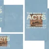 7555 - The Book of Acts Social Graphics "The Book of Acts: The Church Established, featuring pastoral imagery and themes of community and faith."