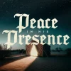 7625 Peace in His Presence HD Title Slide Tent illuminated under a starry sky, with the words "Peace in His Presence" emphasizing faith and spiritual connection.