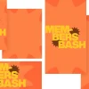 7632 - Members Bash Social Graphics Bright orange background with bold yellow text reading "MEMBERS BASH," symbolizing community and celebration in faith.