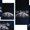 7687 let there be social graphics "Earth against a starry background with the text 'Let There Be' and 'The Genesis,' symbolizing creation and faith."