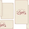 7690 the gift of light. social graphics "The Gift of Light" displayed on elegant cards, symbolizing faith and hope during the Christmas season.