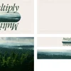 7721 multiply screen graphics Lush green forests under a cloudy sky, with "Multiply" text emphasizing growth, community, and faith.