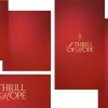 7723 a thrill of hope social graphics Elegant red background with the phrase "A Thrill of Hope" in gold, symbolizing faith, hope, and community.
