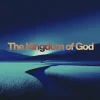 7736 the kingdom of god hd title slide "Tranquil landscape with mountains and water, featuring the text 'The Kingdom of God' symbolizing faith and hope."