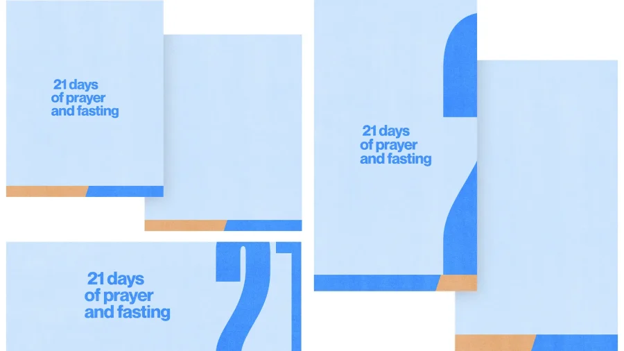 "21 days of prayer and fasting, inviting community to deepen faith and spiritual commitment."