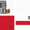 7888 trading truth for lies screen graphics "Bold text 'TRADING TRUTH FOR LIES' with a half-eaten apple, symbolizing choices between faith and deception."