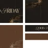 7890 good friday screen graphics Good Friday text surrounded by a crown of thorns, symbolizing sacrifice and reflection in faith.