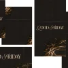 7890 good friday social graphics Black background with "GOOD FRIDAY" text and crown of thorns, symbolizing sacrifice and reflection in faith.